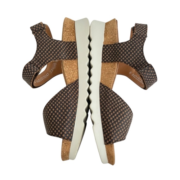 Mobils Mephisto Leather Ergonomic 37 Sandals Brown Comfort Granola Girl Gorpcore - Picture 5 of 15